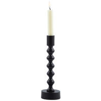 STABKERZENHALTER - Schwarz, Basics, Metall (7/26cm) - Boltze Home