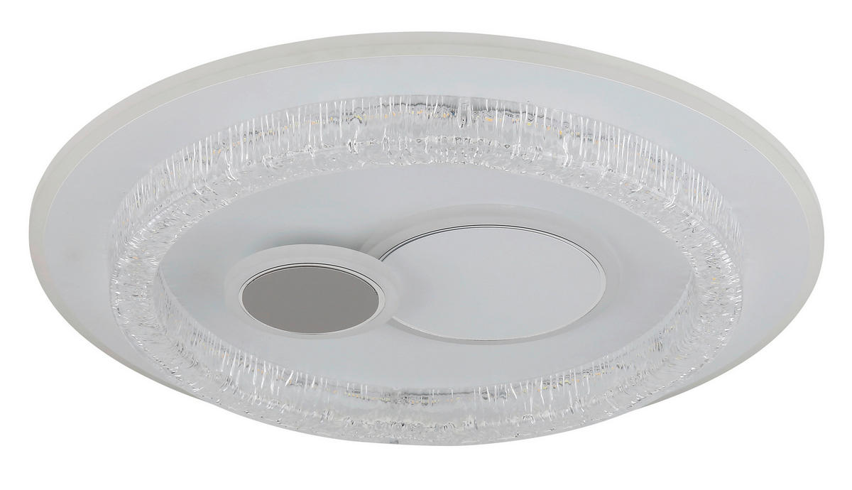 STROPNÍ LED SVÍTIDLO, 49,5/6 cm  - bílá/čiré, Basics, kov/plast (49,5/6cm) - Globo