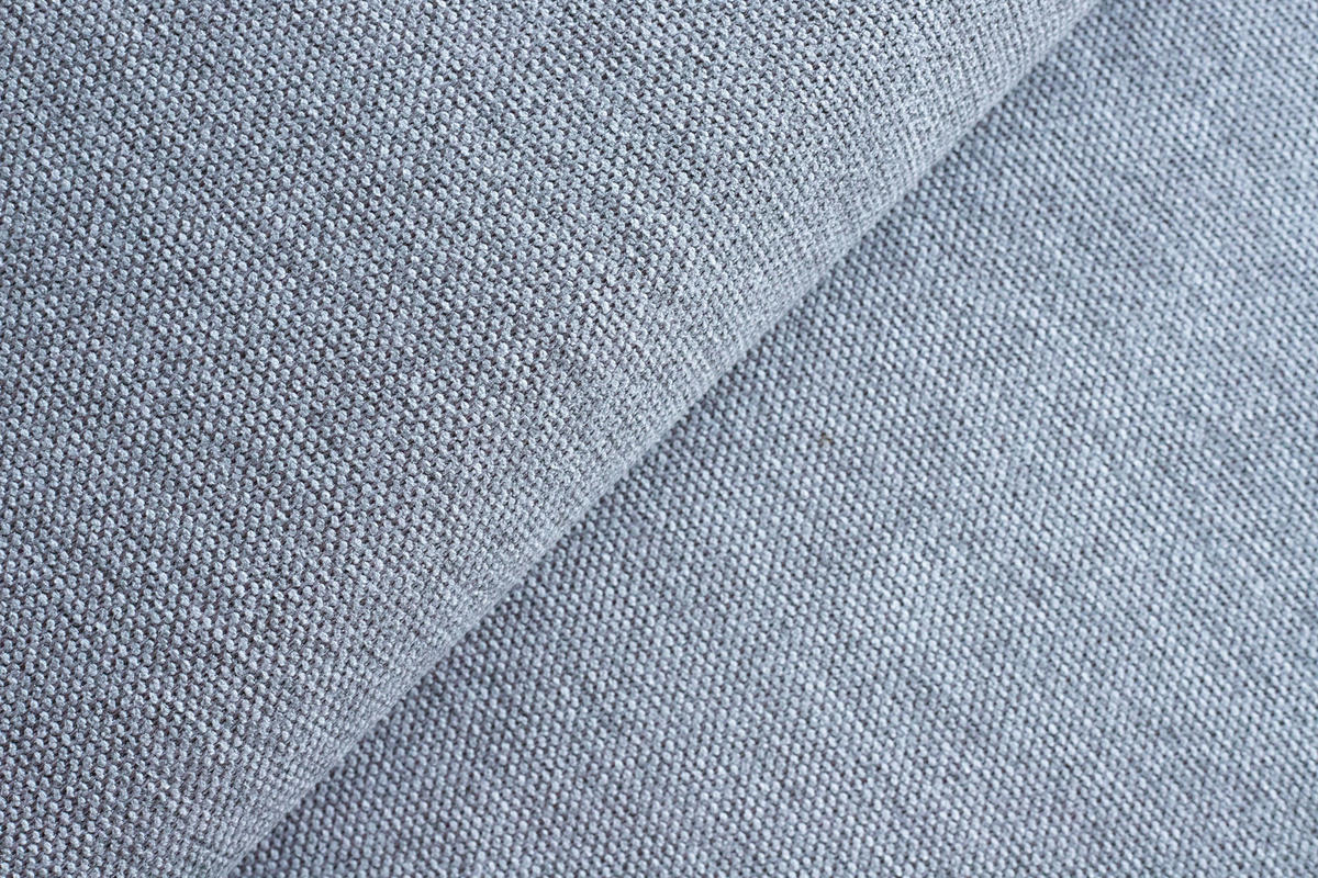 ECKSOFA Flachgewebe Hellblau  - Schwarz/Hellblau, Design, Textil/Metall (246/175cm) - Celina