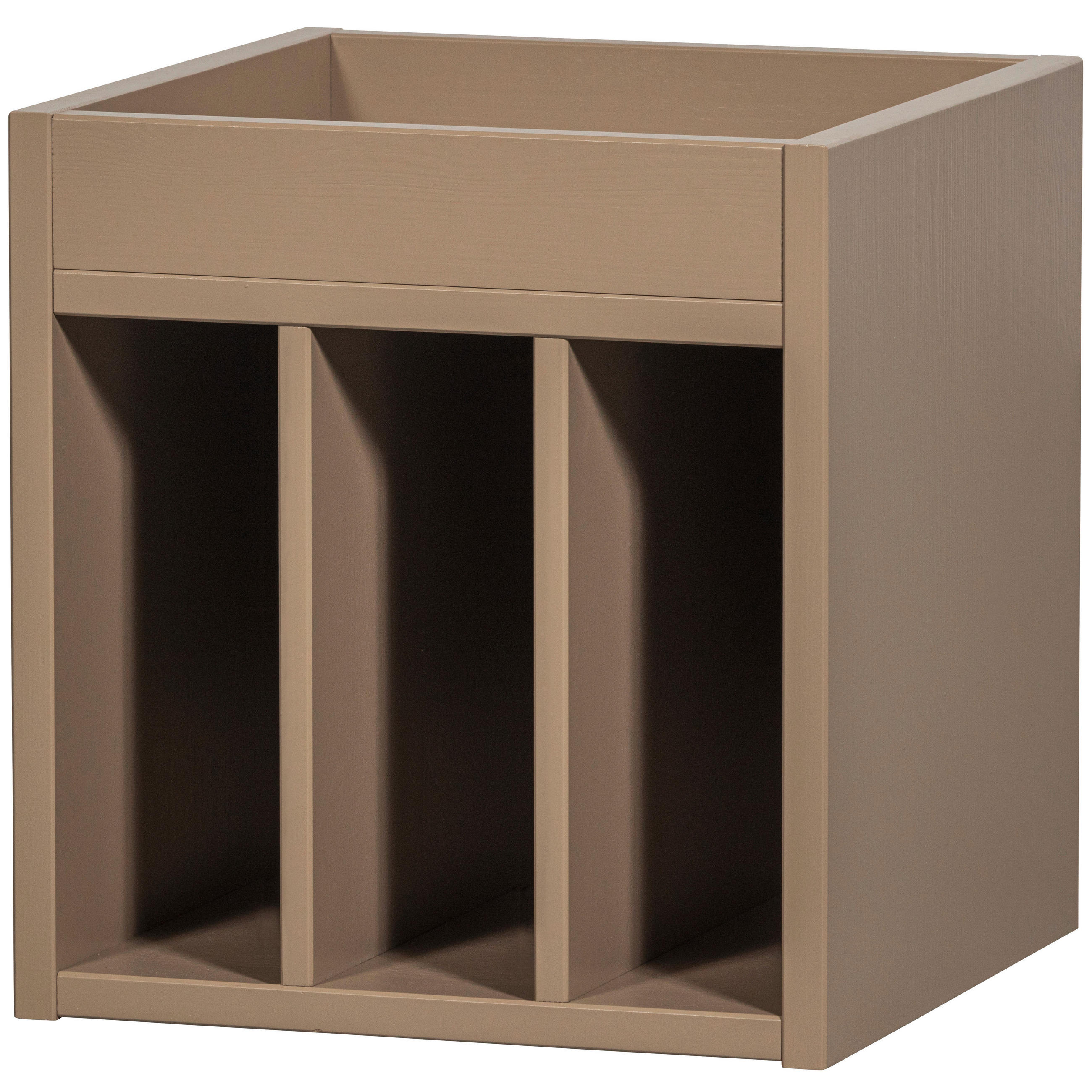 SCHALLPLATTENREGAL Kiefer Schlammfarben  - Schlammfarben, Design, Holz (44/47/44cm) - Livetastic