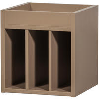 SCHALLPLATTENREGAL Kiefer Schlammfarben  - Schlammfarben, Design, Holz (44/47/44cm) - Livetastic