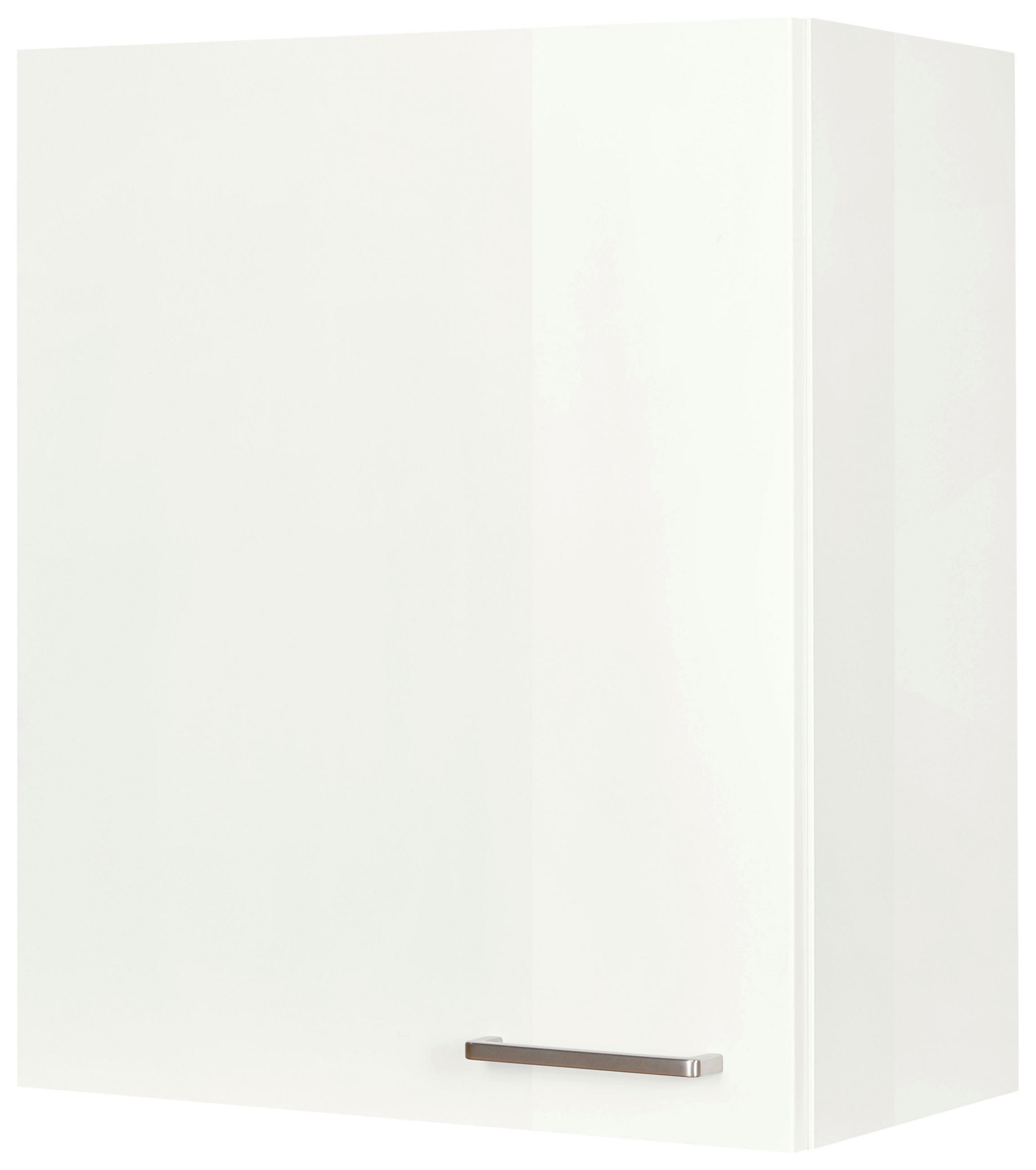 KÜCHENOBERSCHRANK 60/72/35 cm  in Weiß Hochglanz  - Edelstahlfarben/Weiß Hochglanz, MODERN, Holzwerkstoff (60/72/35cm) - Nobilia