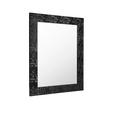 WANDSPIEGEL 55/70/2 cm    in rechteckig  - Schwarz, LIFESTYLE, Glas/Kunststoff (55/70/2cm) - Carryhome