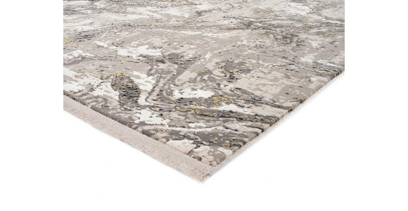 LÄUFER 80/200 cm Lilie Grau, Goldfarben  - Goldfarben/Grau, Design, Textil (80/200cm) - Dieter Knoll