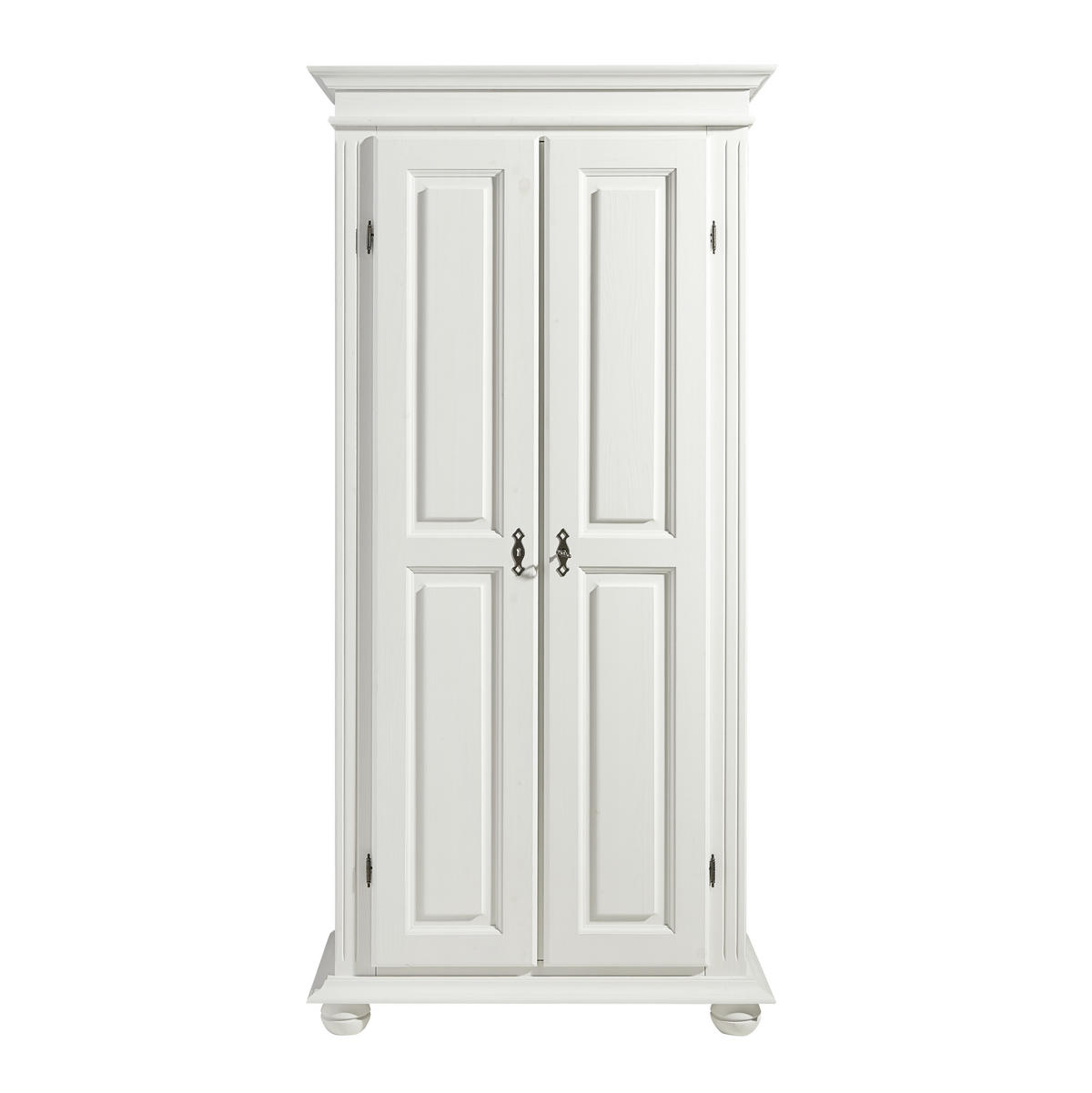 SCHUHSCHRANK Fichte massiv Weiß  - Weiß, LIFESTYLE, Holz (90/190/45cm) - Landscape