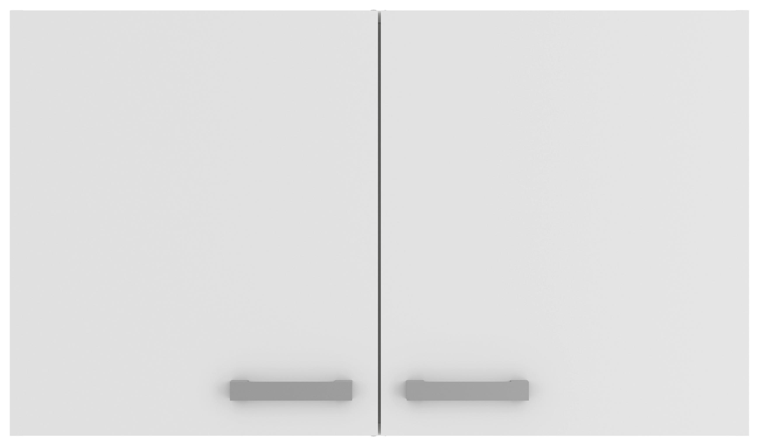 KÜCHENOBERSCHRANK 100/57,6/34,6 cm  in Weiß  - Alufarben/Weiß, Basics, Holzwerkstoff/Metall (100/57,6/34,6cm) - Optifit