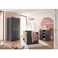 BABYZIMMER Astea  - Graphitfarben/Eiche Artisan, Basics, Holz/Holzwerkstoff - My Baby Lou