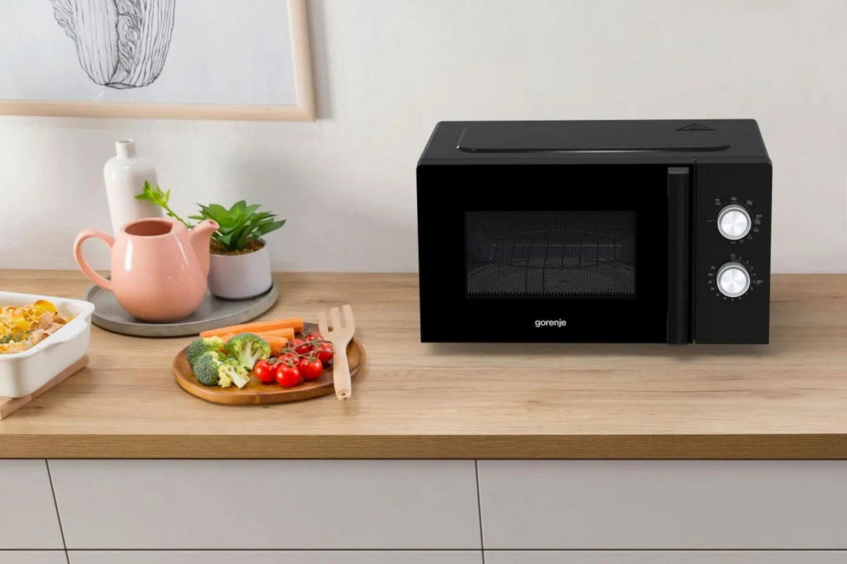 MIKROWELLE MO20E2BH  - Schwarz, Basics, Glas/Kunststoff (45,5/26,1/35,3cm) - Gorenje
