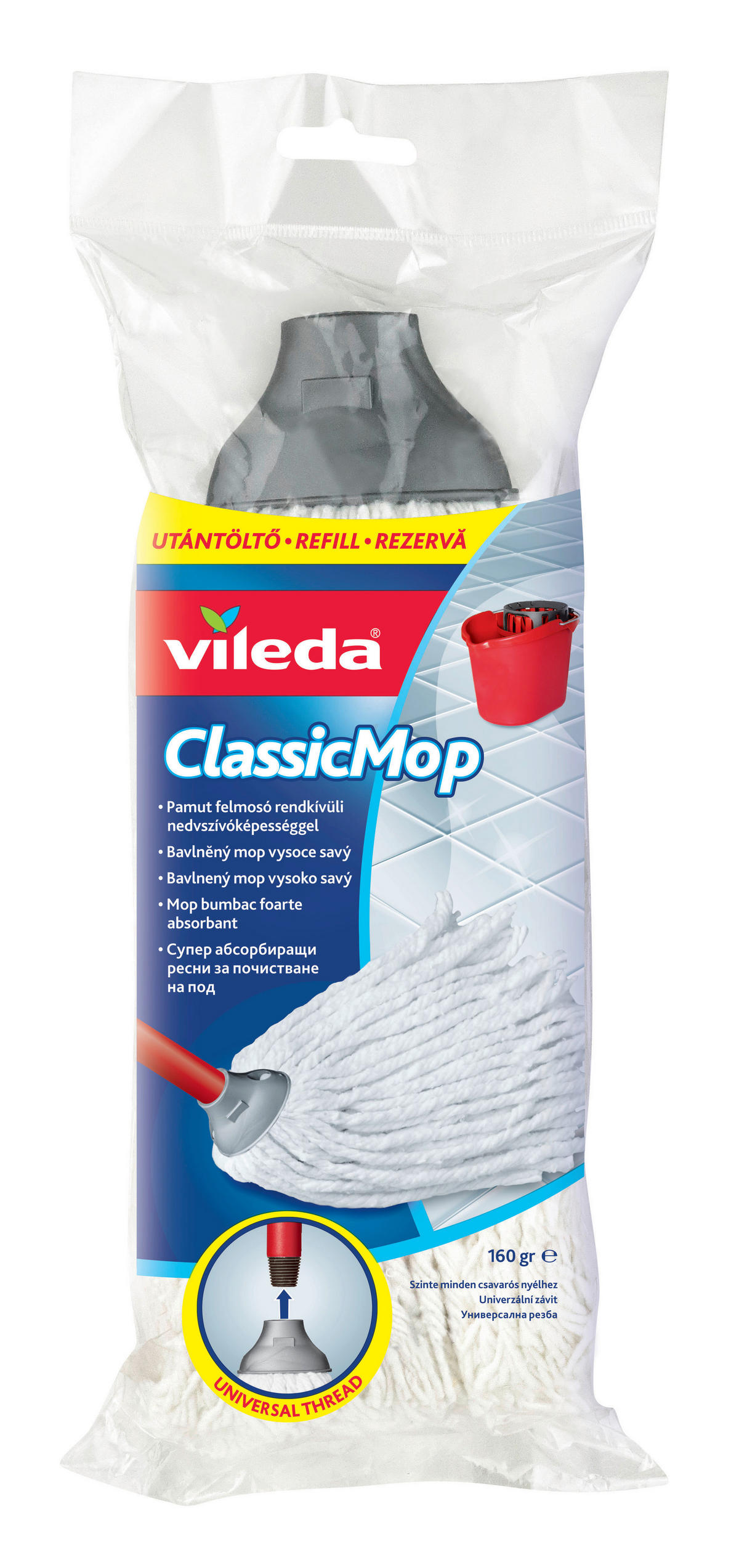 MOP - alb, Basics (80/28/40cm)