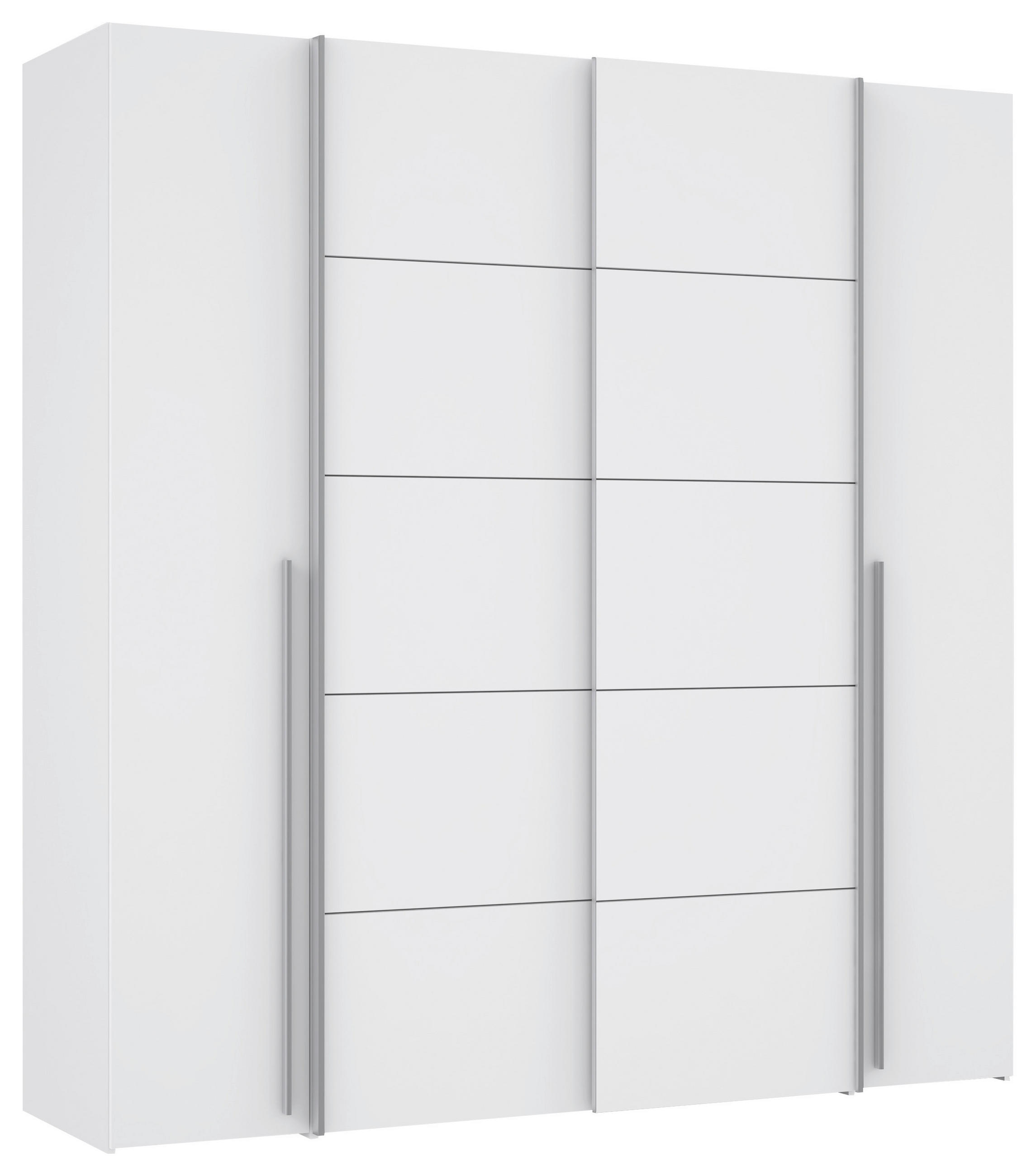 ORMAR ZA ODJEĆU  200/210/61,2 cm    - bijela/boje aluminija, Basics, drvni materijal/plastika (200/210/61,2cm) - MID.YOU