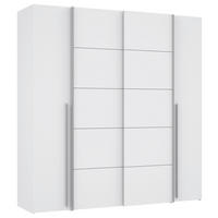 ORMAR ZA ODJEĆU  200/210/61,2 cm    - bijela/boje aluminija, Basics, drvni materijal/plastika (200/210/61,2cm) - MID.YOU