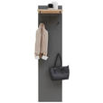 GARDEROBENPANEEL  in 42/170/27 cm  - Eichefarben/Grau, Design, Holz/Holzwerkstoff (42/170/27cm) - Dieter Knoll