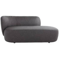 RÉCAMIERE in Bouclé Dunkelgrau  - Dunkelgrau/Schwarz, Konventionell, Kunststoff/Textil (193/80/84cm) - Livetastic