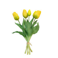 MŰVIRÁG - sárga, Design, műanyag (28cm)