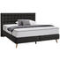 BOXSPRINGBETT 140/200 cm in Dunkelgrau - Dunkelgrau/Naturfarben, Design, Holz/Textil (140/200cm) - Carryhome BOXSPRINGBETT 140/200 cm in Dunkelgrau - Dunkelgrau/Naturfarben, Design, Holz/Textil (140/200cm) - Carryhome