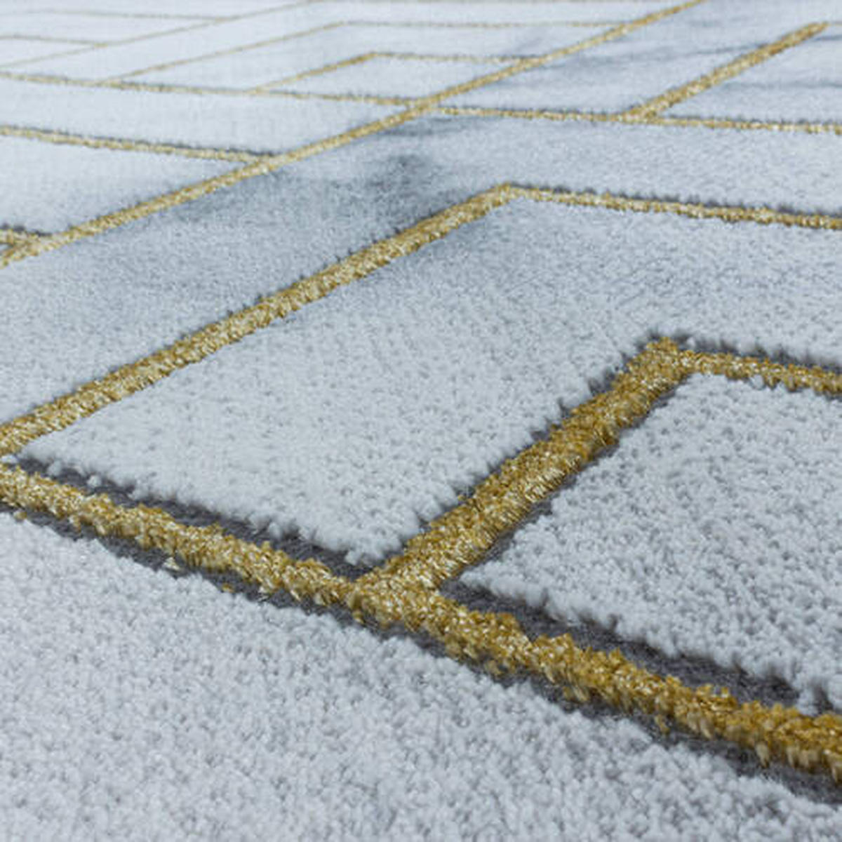 GOLVLÖPARE 80/250 cm Naxos 3813 Gold  - guldfärgad, Design, textil (80/250cm)