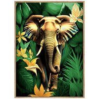 GLASBILD 70/50 cm  - Eichefarben/Multicolor, Trend, Glas/Holzwerkstoff (70/50cm) - Monee