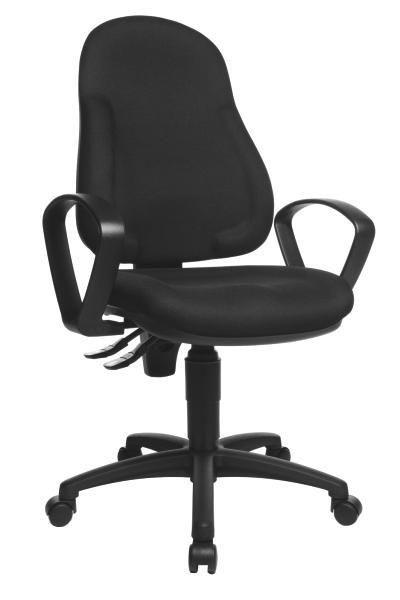 DREHSTUHL Anthrazit - Anthrazit, Basics, Kunststoff/Textil (46/100-118/45cm)