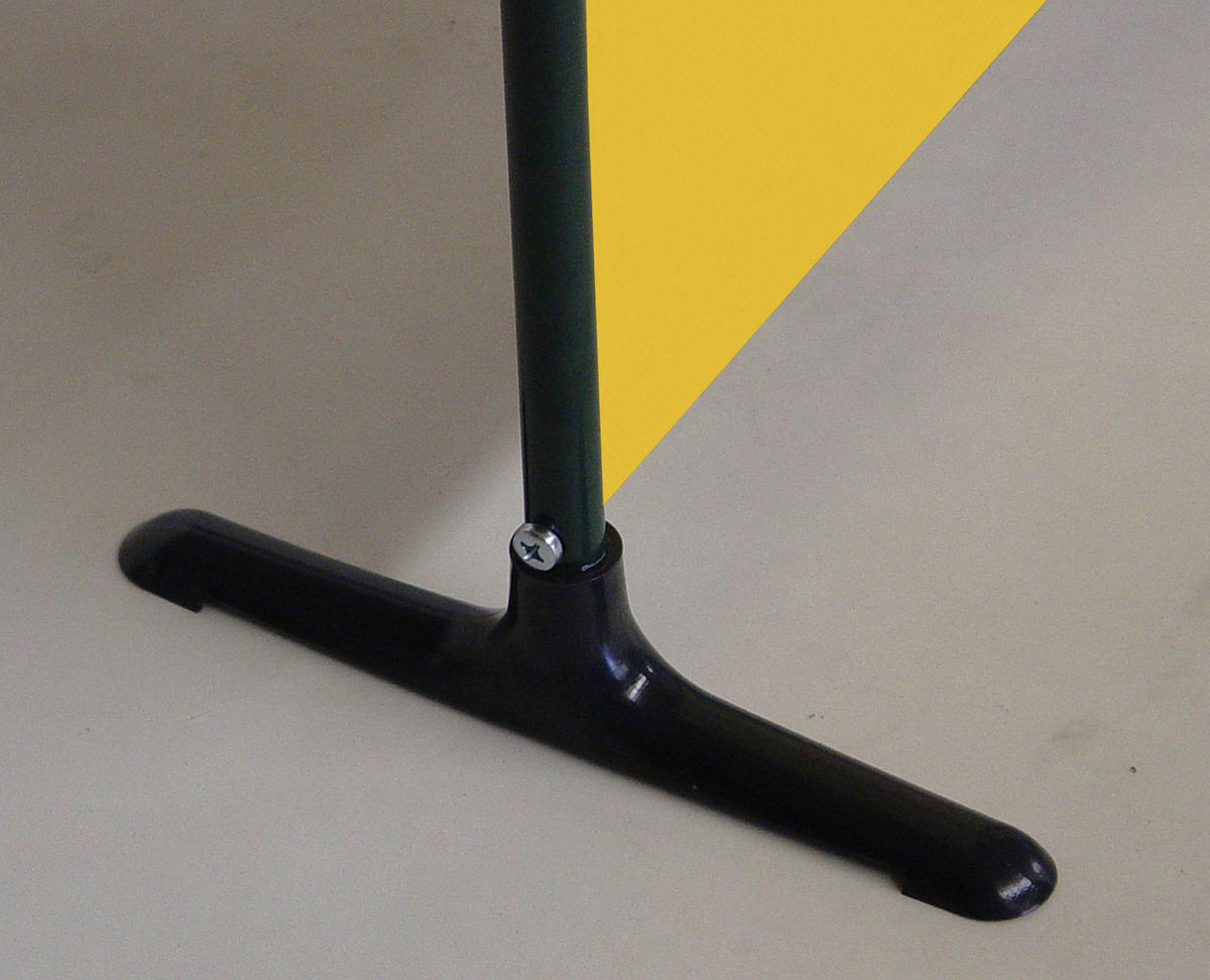 SICHTSCHUTZ - Gelb/Grau, Basics, Textil/Metall (165/165/51cm) - Boxxx