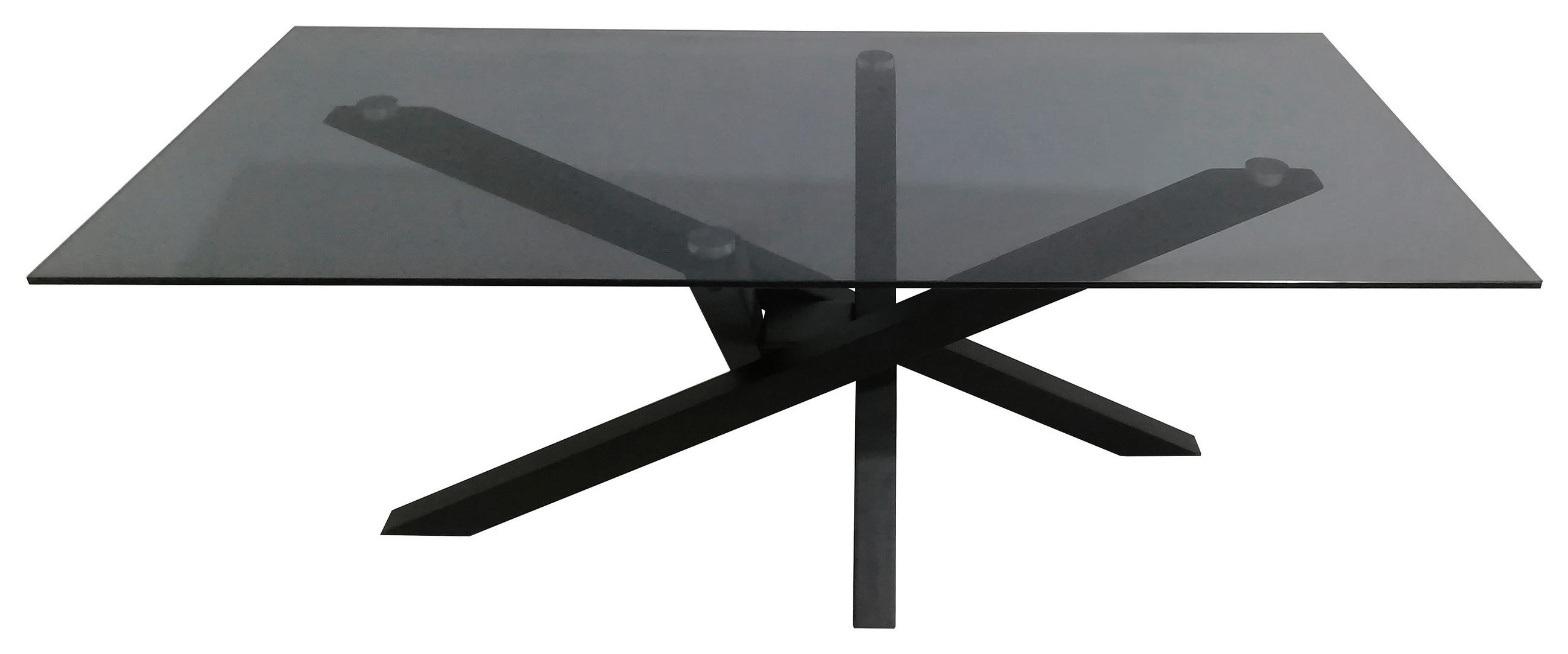 KONFERENČNÍ STOLEK, šedá, černá, kov, sklo, 120/60/45 cm - šedá/černá, Design, kov/sklo (120/60/45cm) - Xora