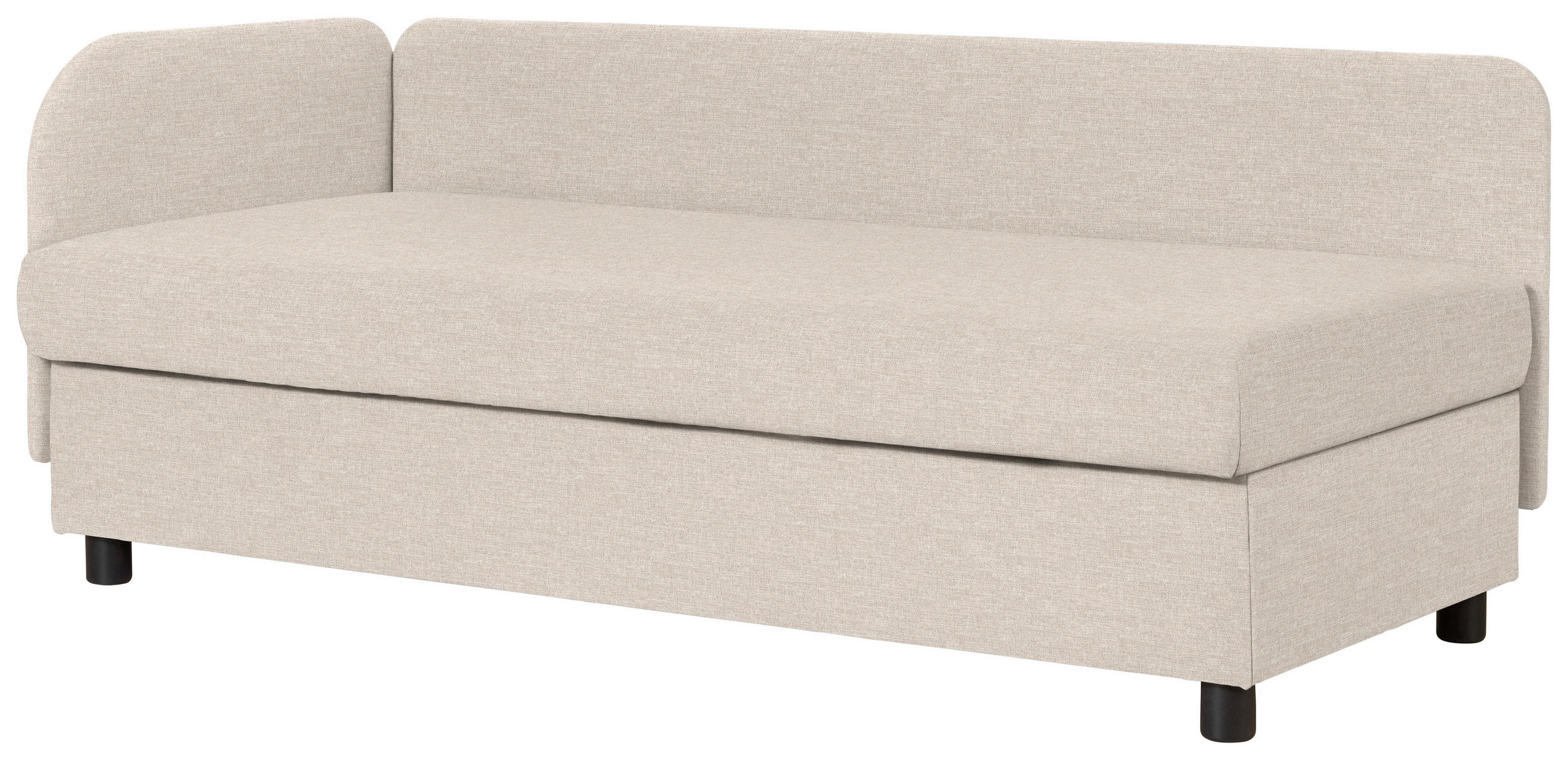 LIEGE in Naturfarben  - Wengefarben/Naturfarben, MODERN, Holz/Textil (206/80/94cm) - Joka