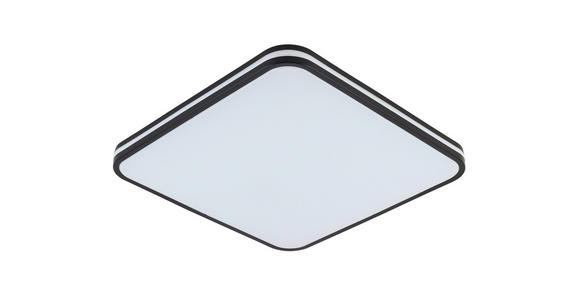 LED-DECKENLEUCHTE 43/43/5,5 cm   - Schwarz/Weiß, Basics, Kunststoff/Metall (43/43/5,5cm) - Novel