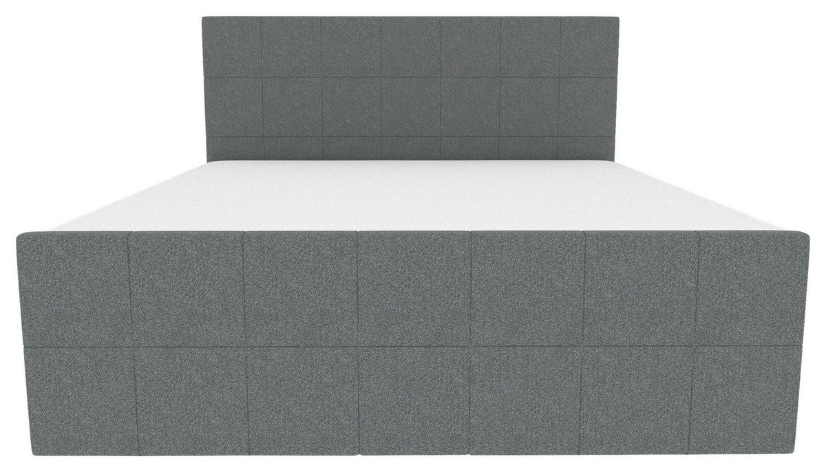 BOXBETT 160/200 cm  in Grau  - Grau, KONVENTIONELL, Kunststoff/Textil (160/200cm) - Boxxx