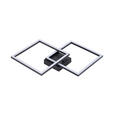 LED-DECKENLEUCHTE Minimal 55,8/39,5/6,7 cm  - Schwarz, Basics, Kunststoff/Metall (55,8/39,5/6,7cm) - Boxxx