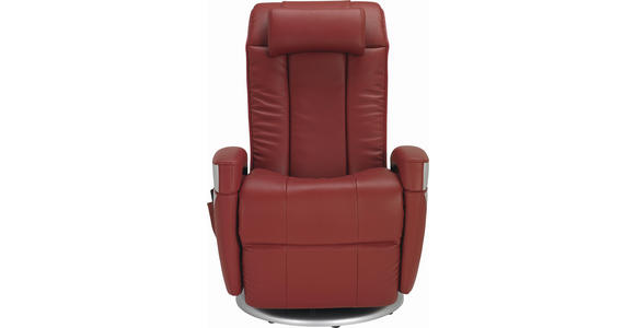 MASSAGESESSEL Lederlook Rot - Chromfarben/Rot, Design, Textil (75/110/113cm) - Cantus