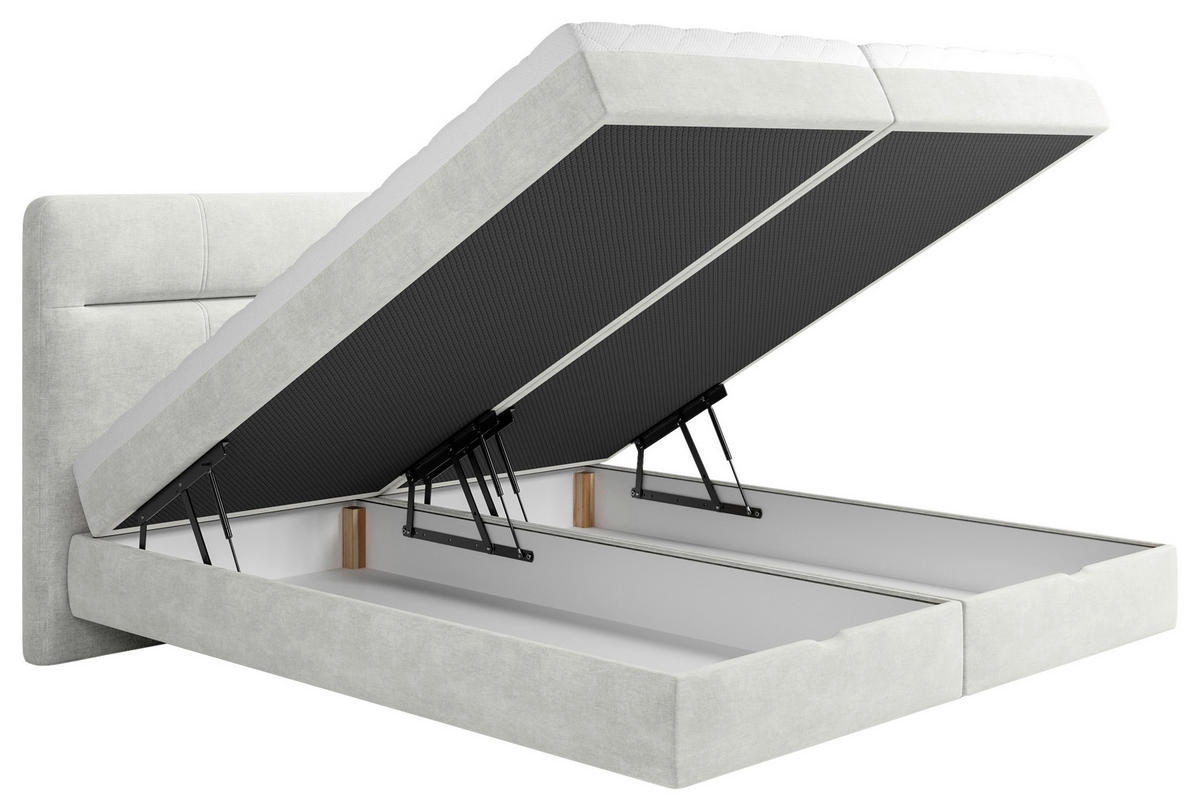 BOXBETT 140/200 cm  in Creme  - Creme, Modern, Holz/Holzwerkstoff (140/200cm) - MID.YOU