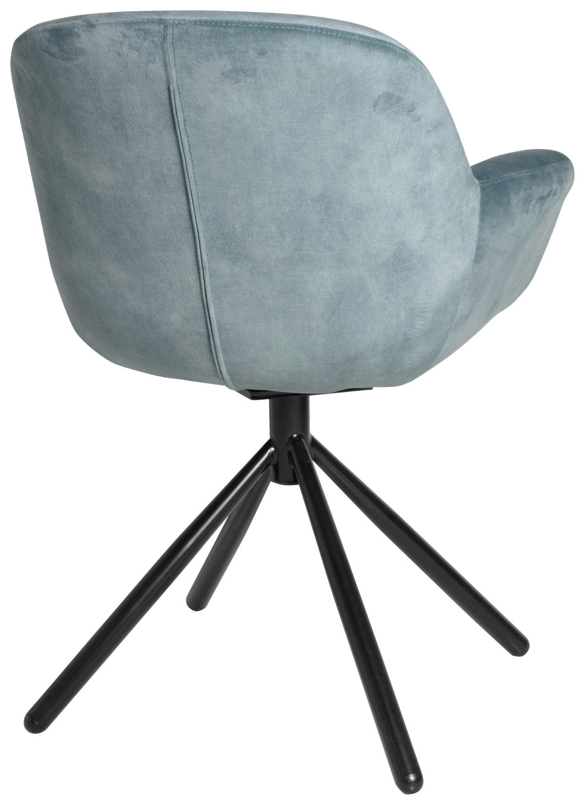ARMLEHNSTUHL  in Stahl Mikrofaser  - Jadegrün/Schwarz, Design, Textil/Metall (67/86/64cm) - Valdera