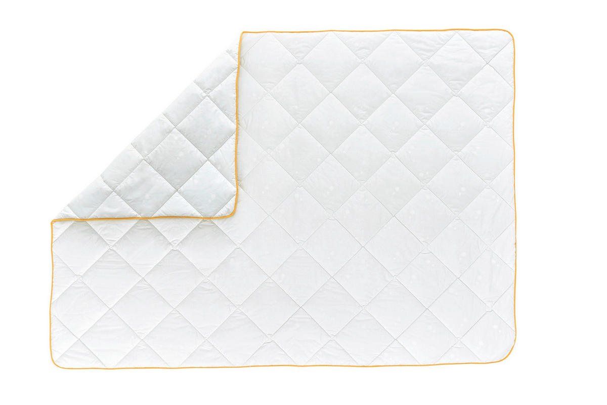 BETTDECKE  - Weiß, Basics, Kunststoff/Textil (200/200/2cm) - Yatas