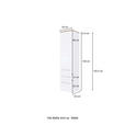 MIDISCHRANK 30/130/35 cm  - Alufarben/Grau, KONVENTIONELL, Holzwerkstoff/Metall (30/130/35cm) - Xora