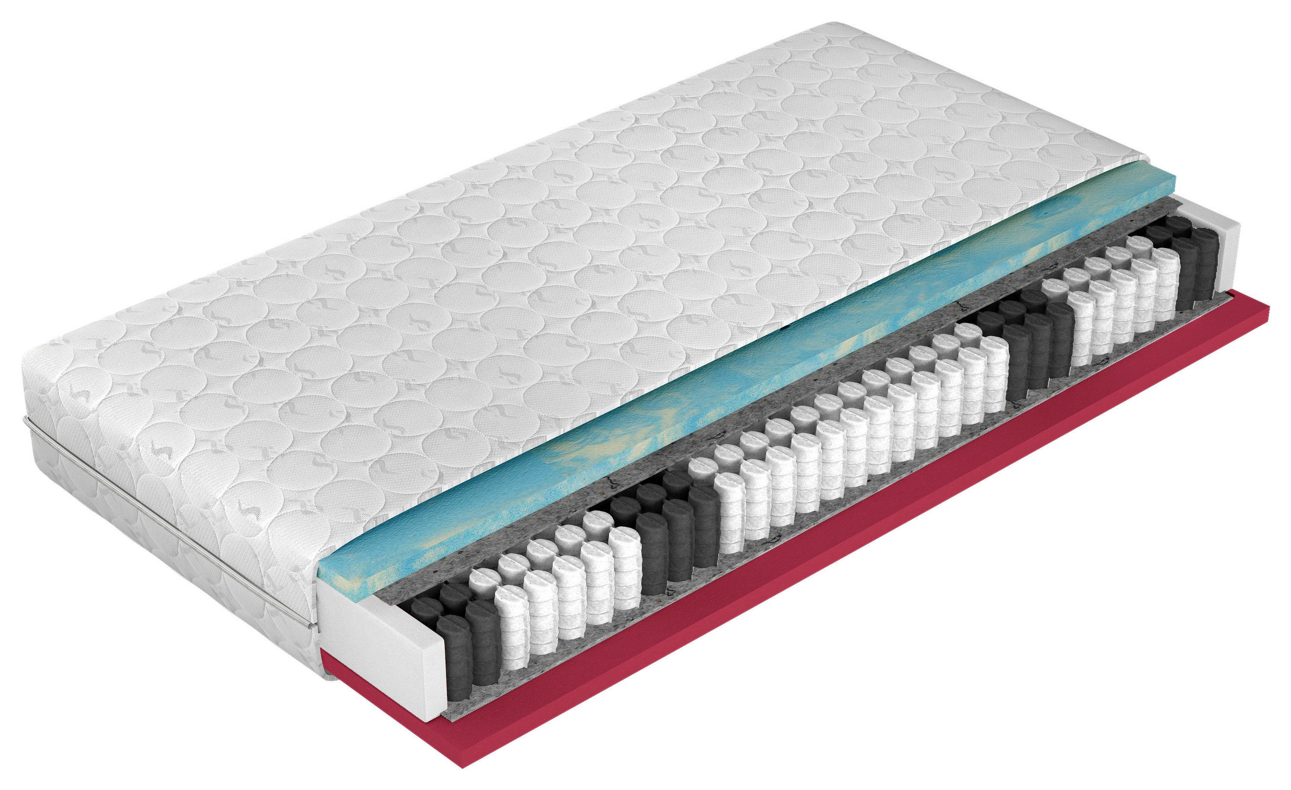 Taschenfederkernmatratze Live Marble 140x200 cm H2 H: 17 cm