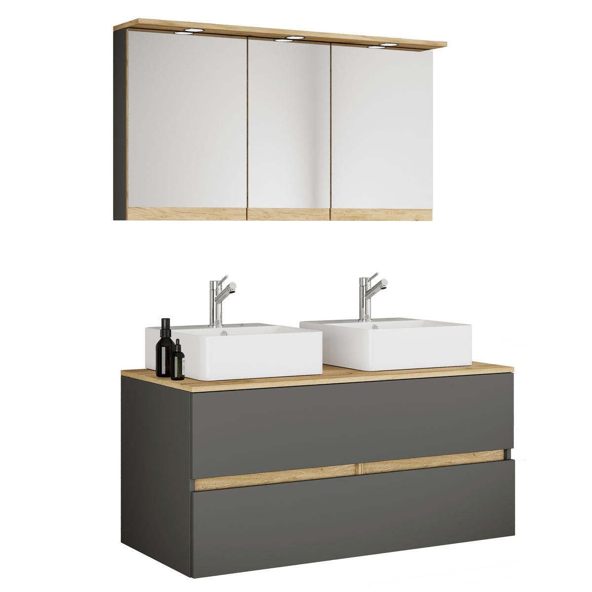  111 cm  - honungsek/vit, Trend, trämaterial/keramik (111cm) - MID.YOU