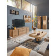 WOHNWAND  in Eichefarben  284/184/44 cm  - Eichefarben/Anthrazit, Natur, Glas/Holz (284/184/44cm) - Valnatura