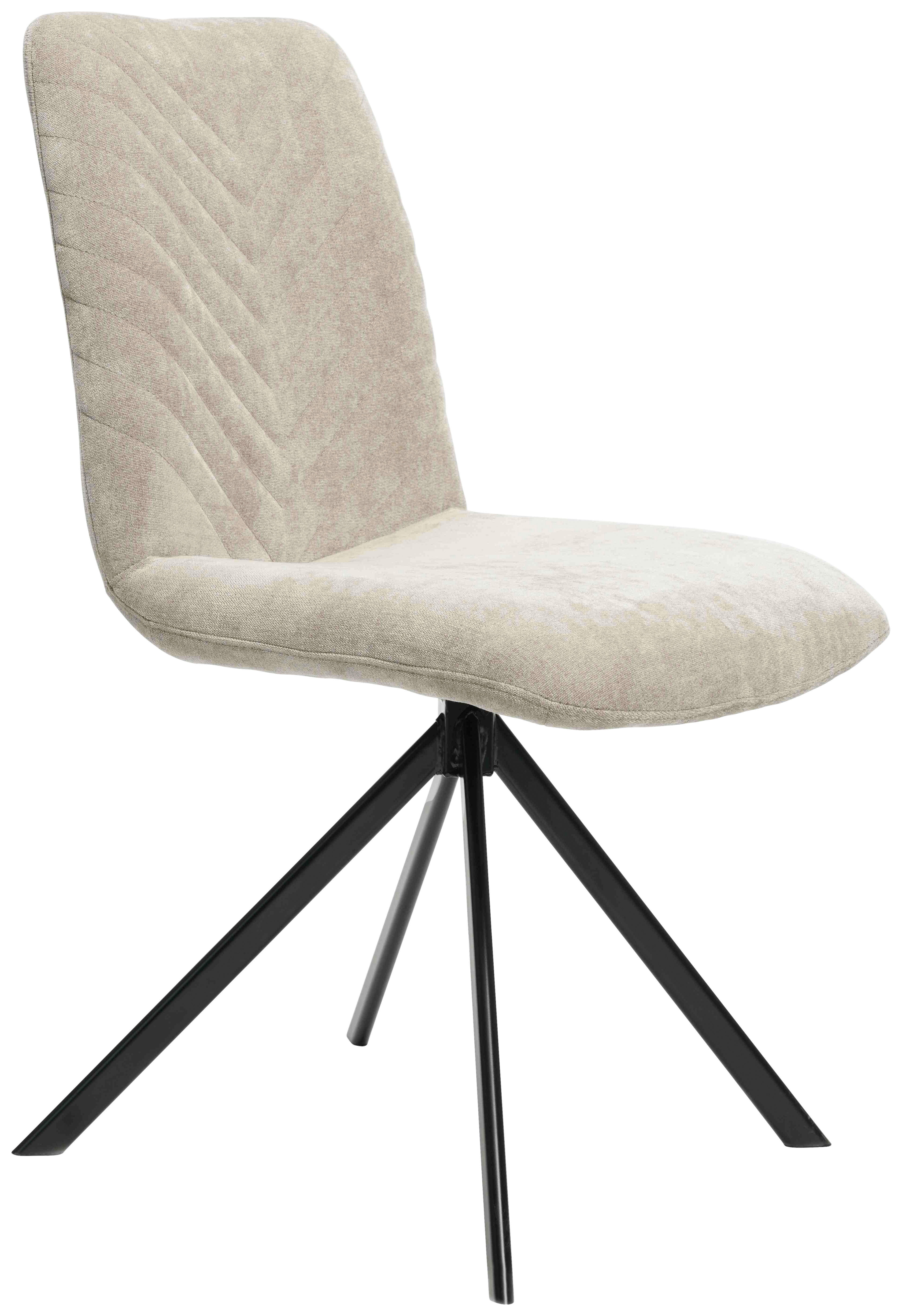 Stuhl gepolstert in Grau & Schwarz kaufen