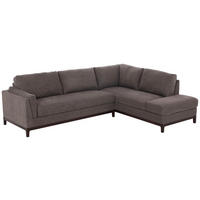 ECKSOFA Grau Webstoff  - Braun/Grau, Basics, Holz/Textil (278/210cm) - MID.YOU