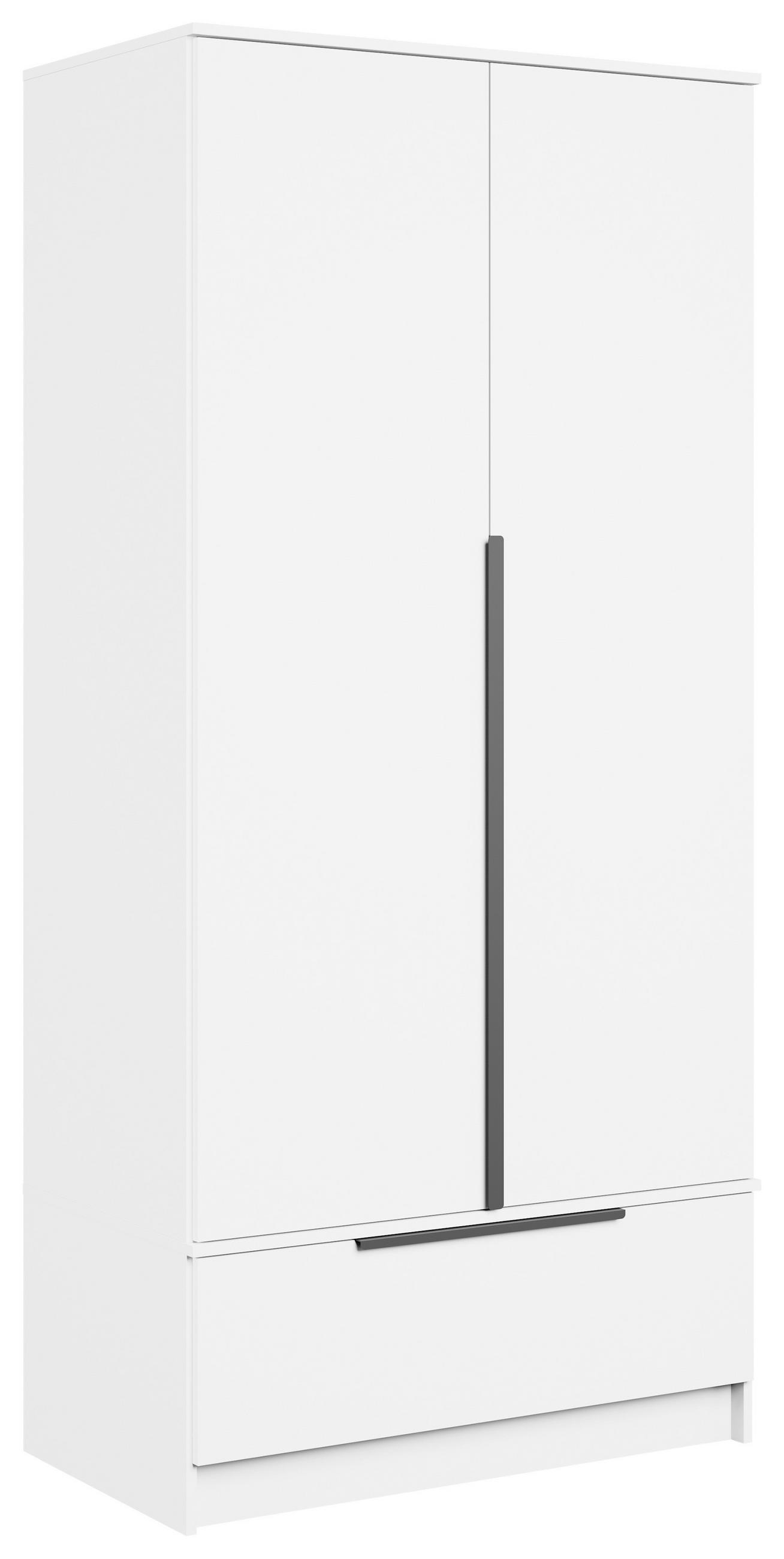 Șifonier, 90,2/192,9/51 cm, alb