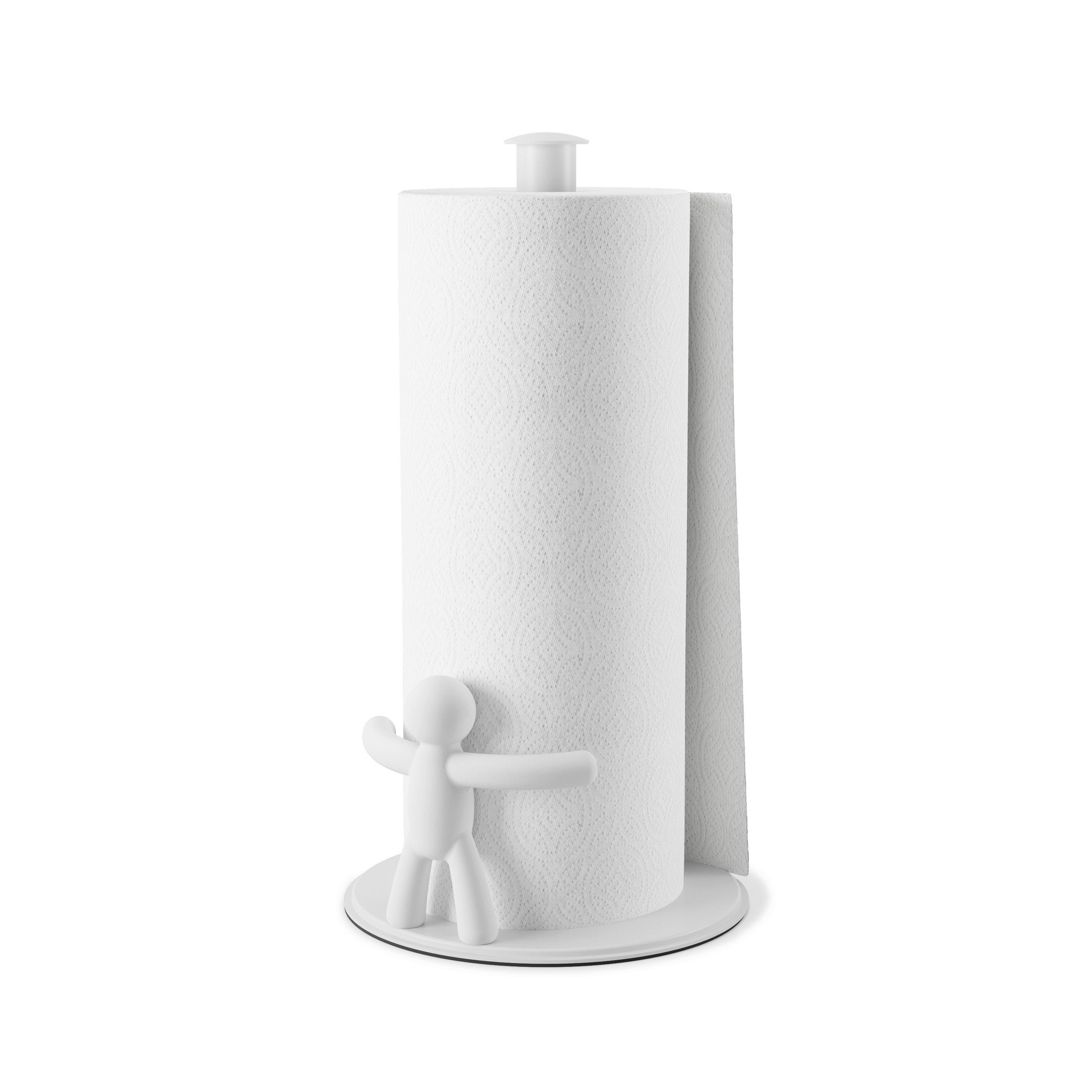 DRŽAČ ROLE KUHINJSKOG PAPIRA - bijela, Basics, metal/plastika (19/18/34cm) - Umbra