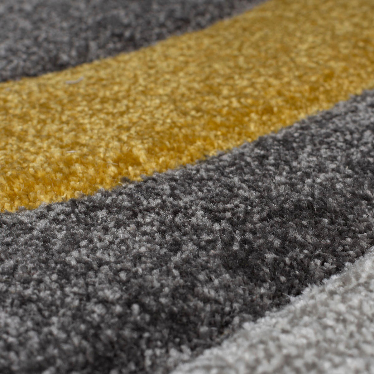WEBTEPPICH 60/230 cm ELUDE ORB Grau, Dunkelgelb  - Dunkelgelb/Grau, KONVENTIONELL, Textil (60/230cm)