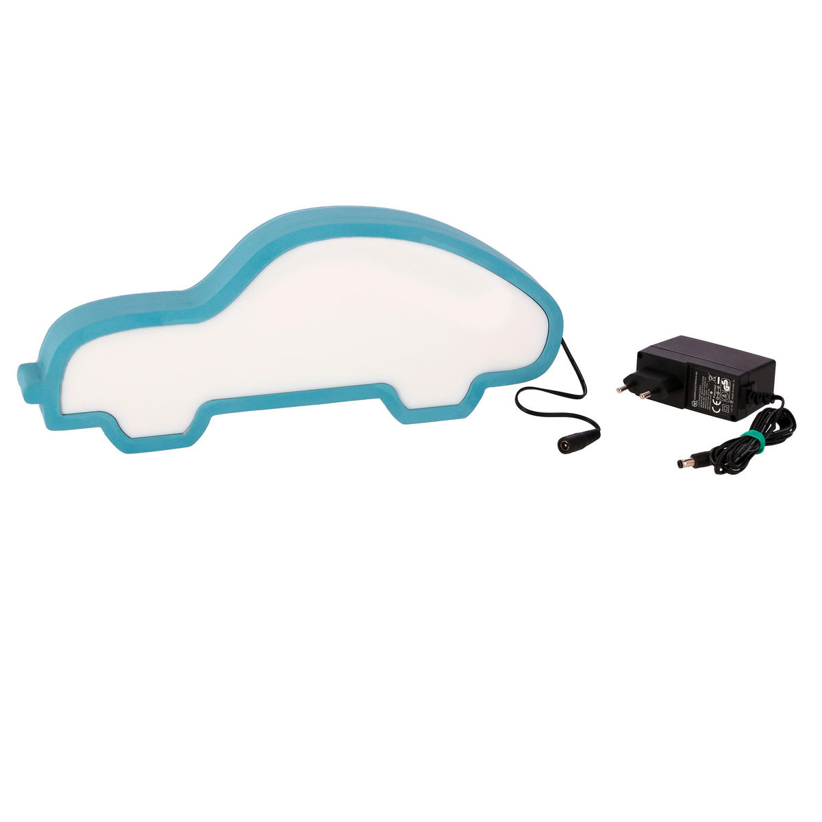 KINDERTISCHLEUCHTE Car  - Blau, Basics, Holzwerkstoff/Kunststoff (35/3.5/14cm)