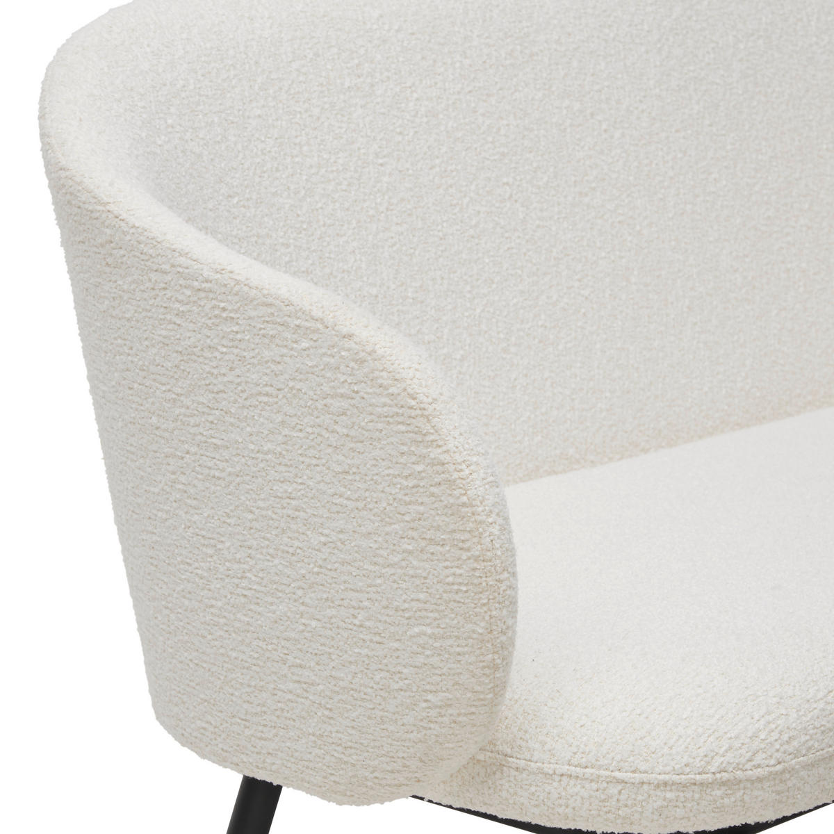 SITZBANK 115,5/80/57 cm Webstoff Creme, Schwarz Pappel Sperrholz  - Creme/Schwarz, MODERN, Holz/Textil (115,5/80/57cm) - Livetastic