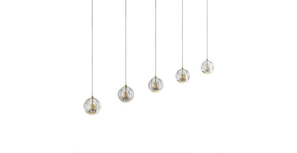 LED-HÄNGELEUCHTE  96/9/150 cm    - Goldfarben, Design, Glas/Metall (96/9/150cm) - Dieter Knoll