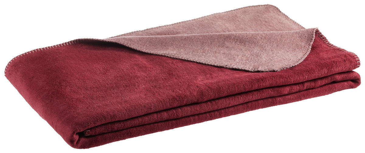 WOHNDECKE DE VELA 150/200 cm  - Rot, Basics, Textil (150/200cm) - Novel