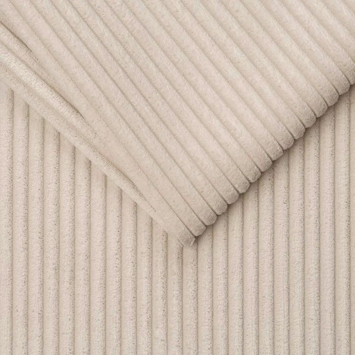SCHLAFSOFA  in Cord Creme  - Creme/Schwarz, KONVENTIONELL, Holz/Textil (203/88/102cm) - Novel