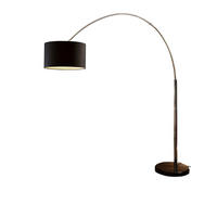 BOGENLEUCHTE  180/210/38 cm   - Schwarz, Design, Textil/Stein (180/210/38cm) - P & B