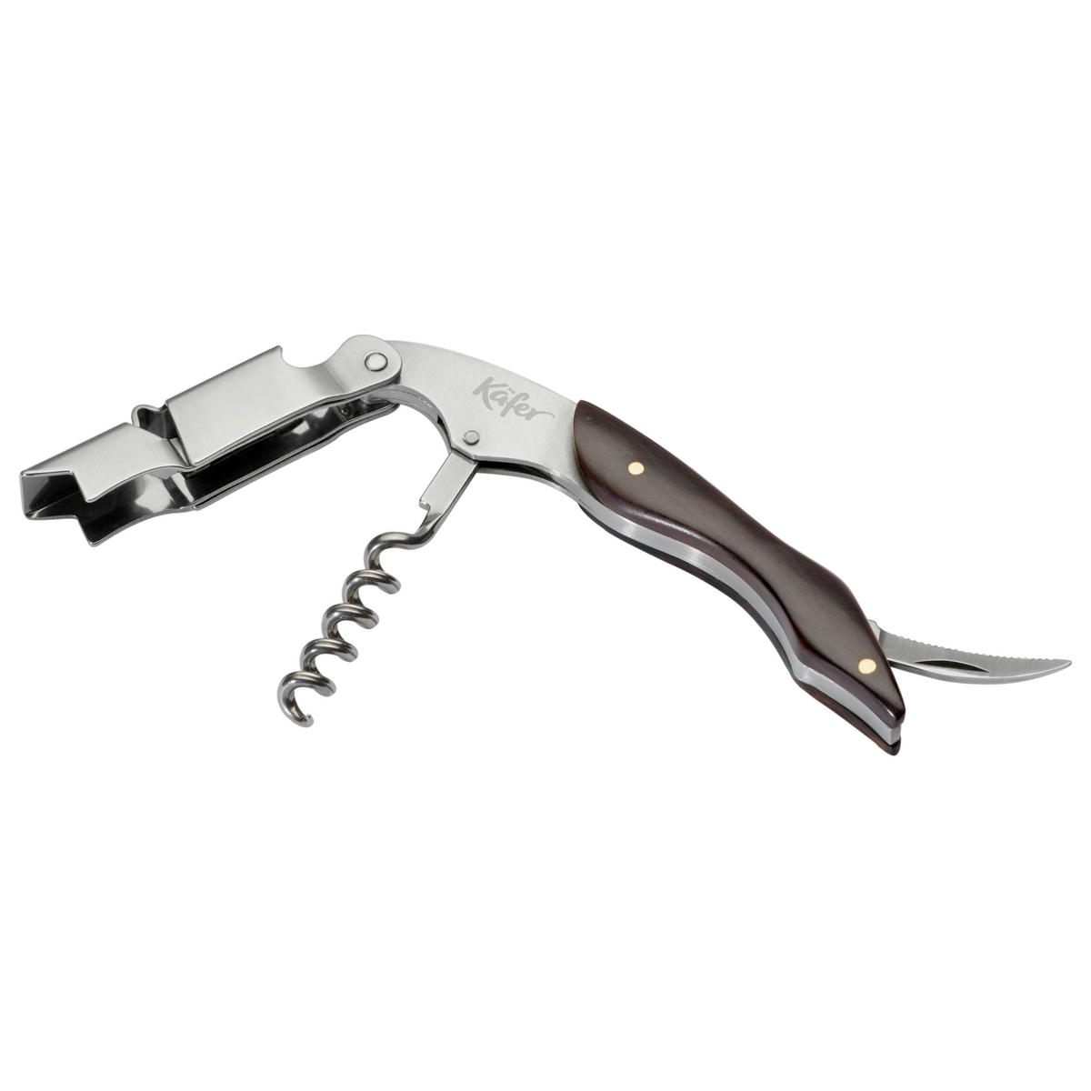 SET PRIBORA ZA VINO  - boje oplemenjenog čelika, Basics, metal (22.5/14.5/6.5cm) - Käfer