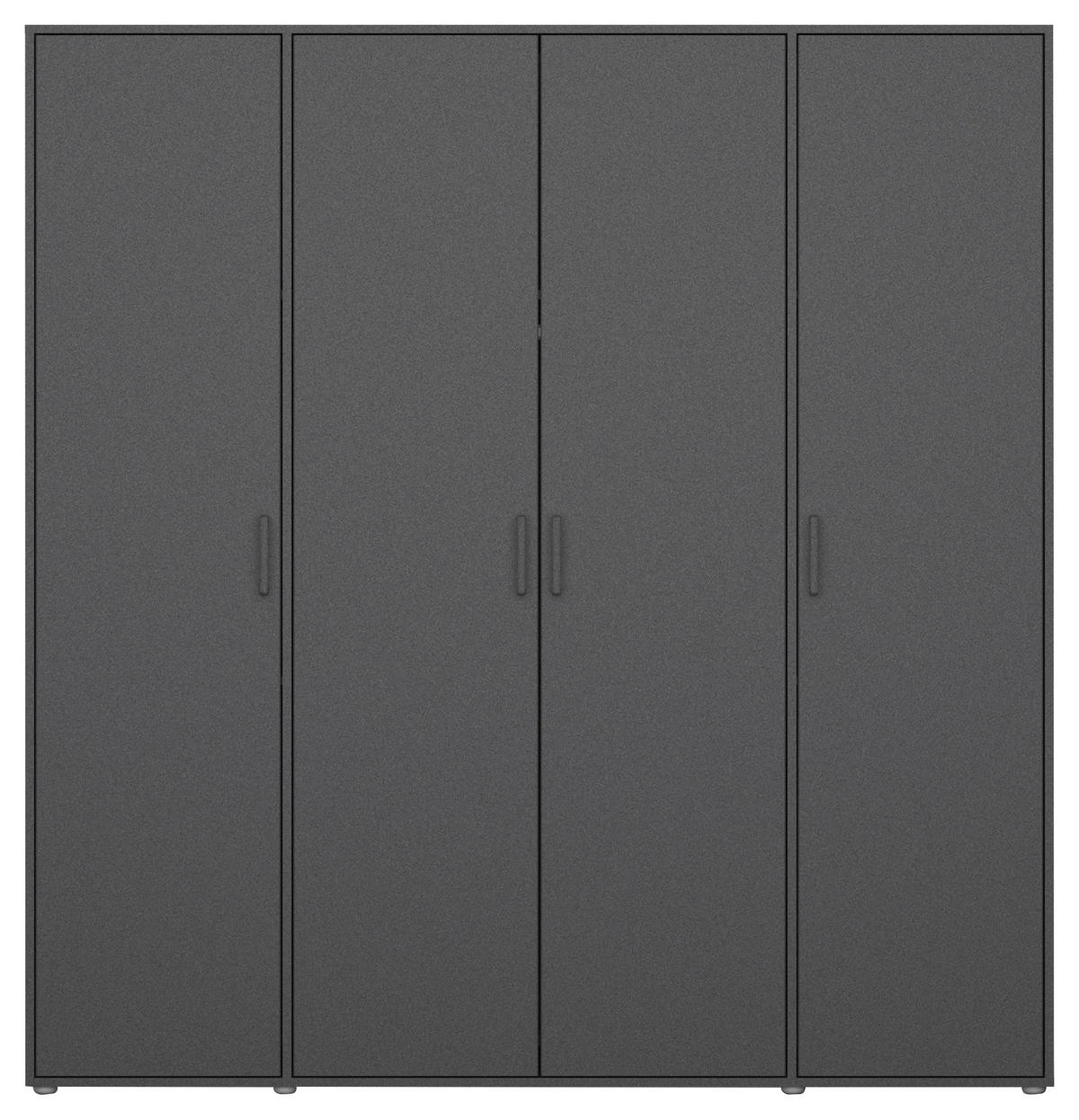 DREHTÜRENSCHRANK in Grau  - Grau, Modern, Holzwerkstoff/Kunststoff (187/194/53cm) - Rauch Möbel
