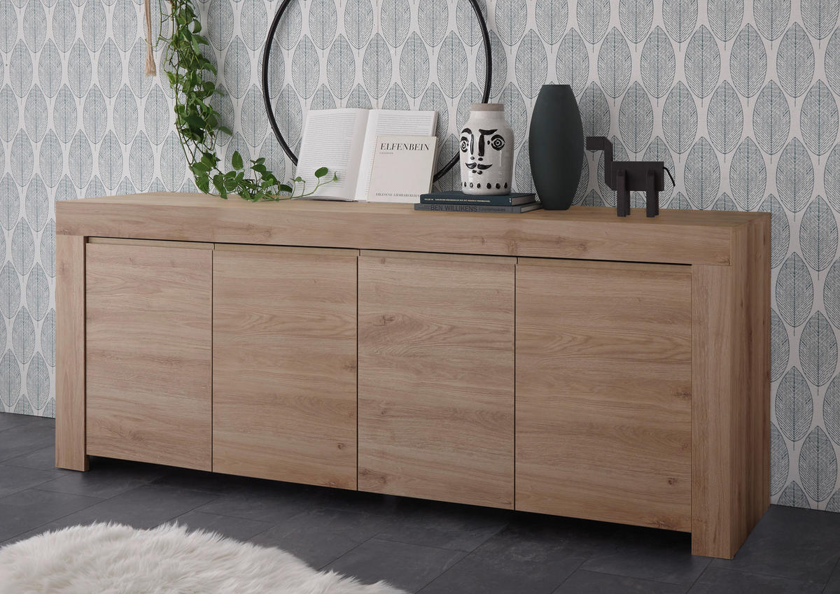 SIDEBOARD  in 210/81/42 cm  - Eichefarben, Design, Holzwerkstoff (210/81/42cm) - MID.YOU